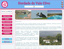 Tablet Screenshot of herdade-valecovo.com